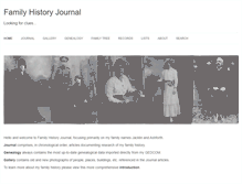 Tablet Screenshot of familyhistoryjournal.com